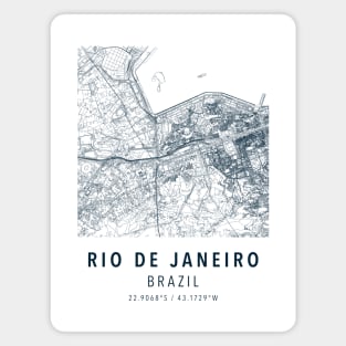 rio de janeiro simple map Magnet